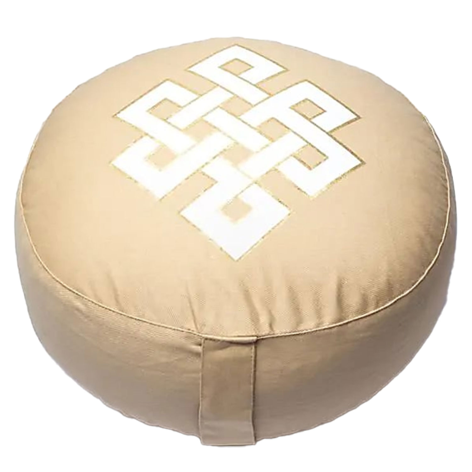 Bild von Yogakissen Infinity Knot beige Bio-Baumwolle (OCS)